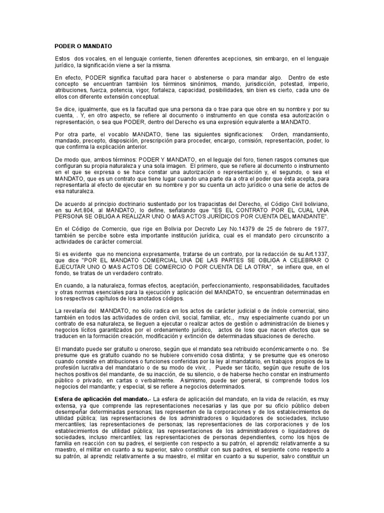 Poder o Mandato | PDF | Instrumento jurídico | Virtud