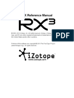 Izotope RX3 Reference Manual PDF