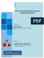 Water Cooled Chiller Performance Qualification Report: Godrej One