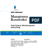 Modul 13 Cost Control, Monitoring and Accounting