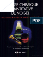 livre chimie analytique