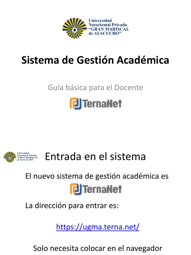 Sistema de Gestión Académica Docentes Registrados | PDF | Contraseña ...