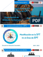 Planificacion SFT en EPT JULIO 2018