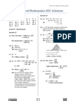 2010 General Mathematics HSC Solutions