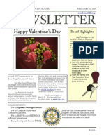 Newsletter - Feb 12 2008