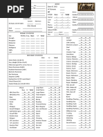 Fallout PNP 2.0 Character Sheet