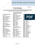 Pipfa Pakistan Result Summer2019