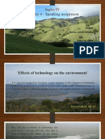 Effects of technology on environment