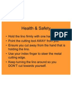 Health & Safety Lino Printing