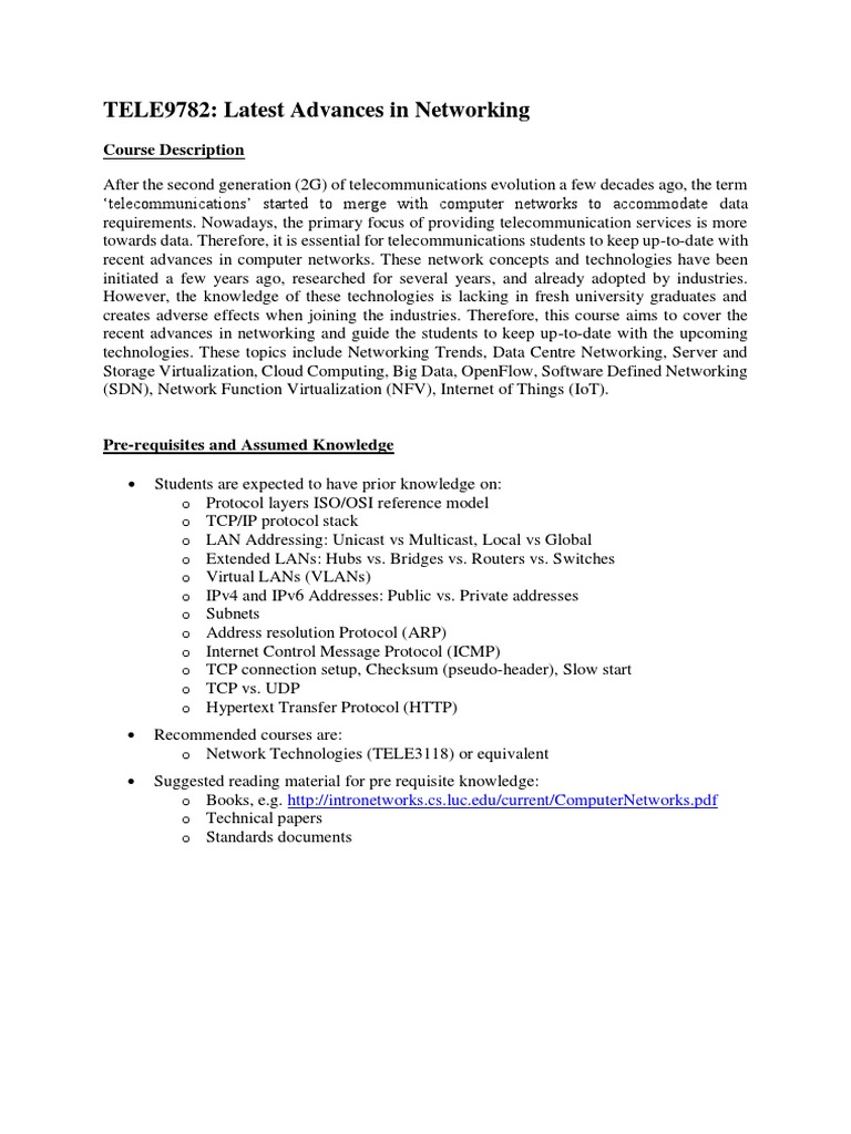 Advances in Networking Technologies | PDF | Computer Network | Internet ...