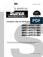 Service Manual: MMU-AP0071MH MMU-AP0091MH MMU-AP0121MH MMU-AP0151MH MMU-AP0181MH