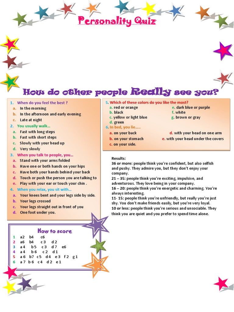 Discover Your True Personality Traits | PDF