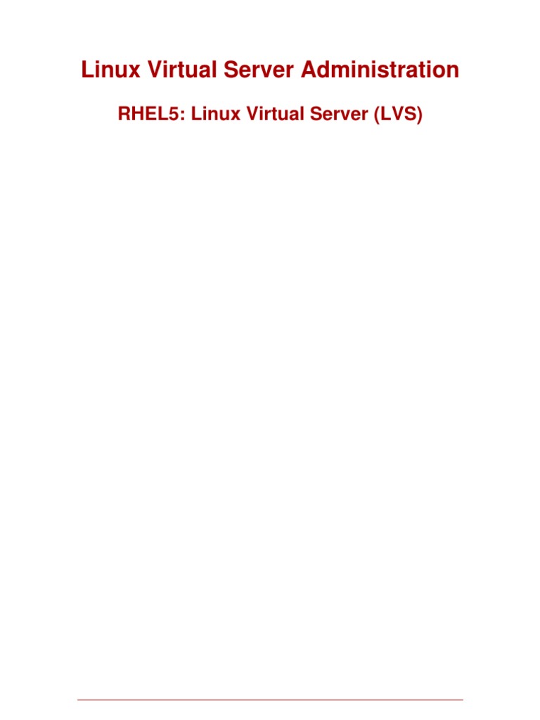 Virtual Server Administration | PDF
