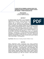 Pengaruh Efektifitas Pembelajaran Guru Pak Terhadap Peningkatan Nilai Afektif Siswa Kasus SMP Negeri 1 Pematangsiantar PDF