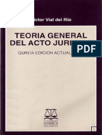 Teoria General Del Acto Juridico - Victor Vial