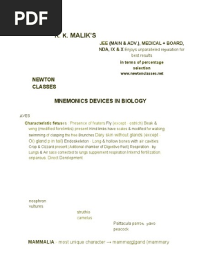 Biology Mnemonics Neet Aiims Jipmer Chemical Synapse Meiosis