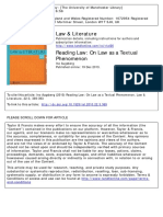 Augsberg, Ino - Reading Law. on Law as a Textual Phenomenon