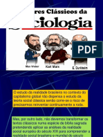 Os clássicos da sociologia e a análise da realidade social