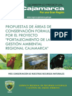 Propuestas de Áreas de Conservación Formuladas Por El Proyecto "Fortalecimiento de La Gestión Ambiental Regional Cajamarca"