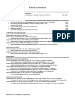 Eportforlio No Contact Info One Page Summer 19 Resume