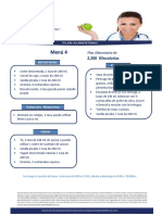 2,200 Kilocalorías: Plan Alimentario de