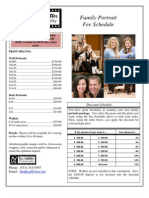 Fee Schedule Family Portrait