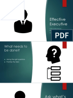 Effective Executive: Organisational Behaviour Group 5