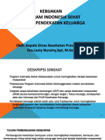 Kebijakan PISPK Oleh KADINKES - Pelatihan Keluarga Sehat TGL 4 Maret 2019