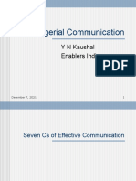 Managerial Communication: Y N Kaushal Enablers India