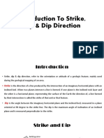 Strike Dip and Dip Direction of Geological Structures