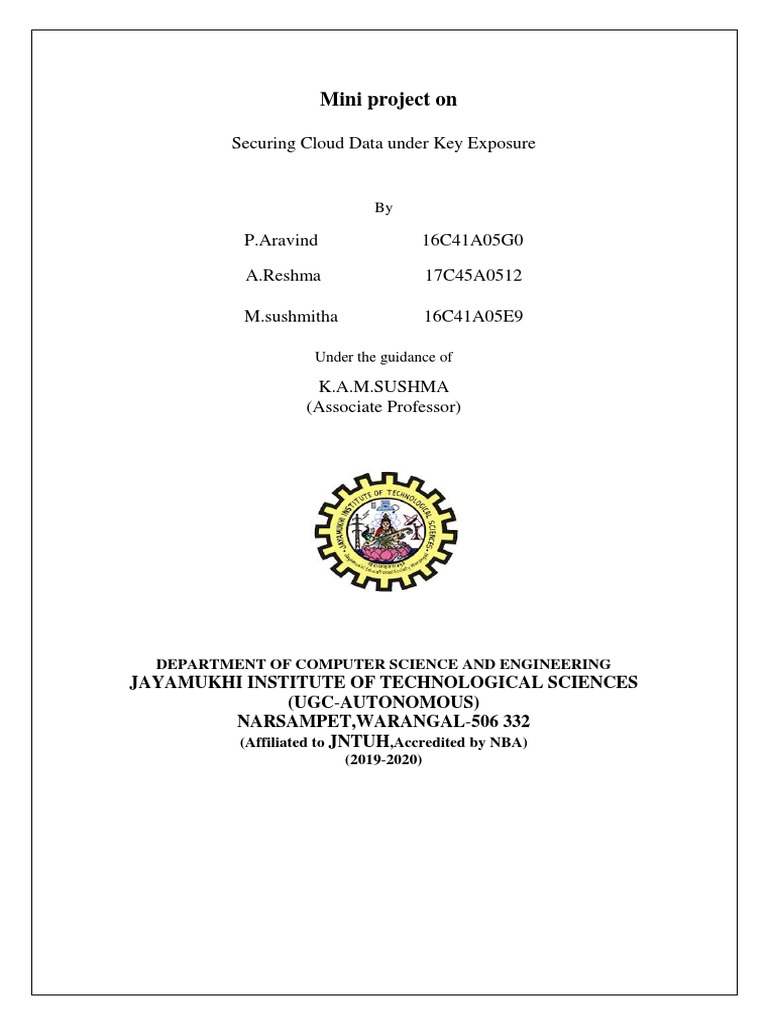 Securing Cloud Data: Key Exposure Solutions | PDF | Java Virtual ...