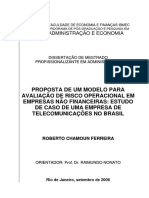 Gestão de Risco Operacional em Telecom