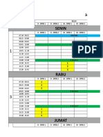 Senin: Jadwal Mengajar Sementara