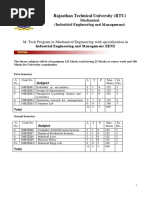 Rajasthan Technical University (RTU) : M. Tech Program in Mechanical Engineering With Specialization in