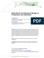 Data-Driven Architectural Design To Production and Operation