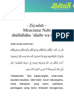 Ziyadah 6-Mencintai Nabi Shallallahu 'Alaihi Wa Sallam