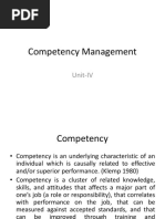 Competency Management - Class Notes HRM 2018-20