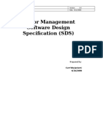 Vendor Management Software Design Specification (SDS)