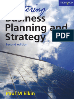 Paul Elkin - Mastering Business Planning and Strategy - The Power and Application of Strategic Thinking (2007, Thorogood) PDF