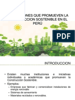 Instituciones Que Promueven La Construccion Sostenible en El Perú