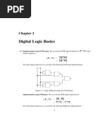 Digital Logic Basics: 2-1 Implementation Using NAND Gates: We Can Write The XOR Logical Expression A