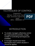 Techniques of Controlling