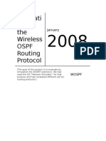 Evaluation of The Wireless OSPF Routing Protocol