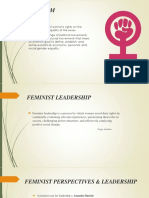 Women's Rights Advocacy: A Feminist Perspective on Leadership