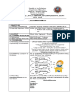 Lesson Plan in Music: President Manuel A. Roxas Memorial Integrated School South