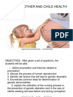 Mother and Child Health: Theories of Procreation and Human Reproduction