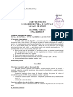 Caiet de Sarcini Lucrări de Reparaţii Capitale La Sala de Sport Memoriu Tehnic CPV: 45453000-7