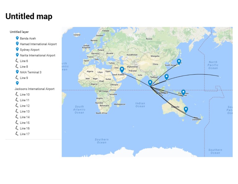 International Airport Connectivity Map | PDF | Computers