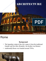 Class 5 History of Roman Architecture 