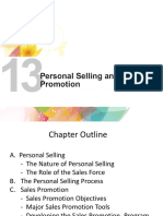 Chapter 13 - Personal Selling - Sales Promotion